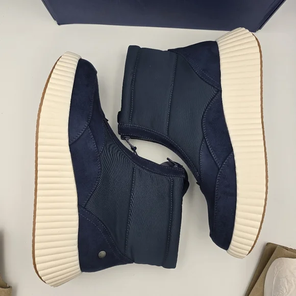 NIB White Mountain Downtown Zip-Up Platform Winter Boots, Navy/Multi/Smooth, 11 - Picture 13 of 16